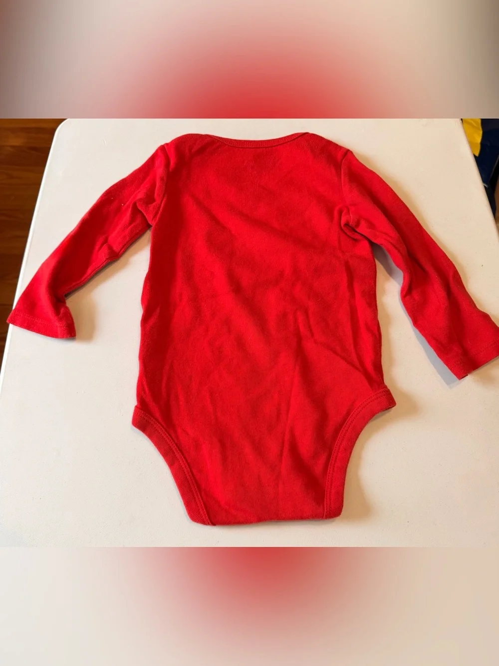 Carter's 12M My Very First Christmas 2pc Set Red Bodysuit